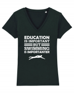 SWIMMING Tricou mânecă scurtă guler V Damă Evoker