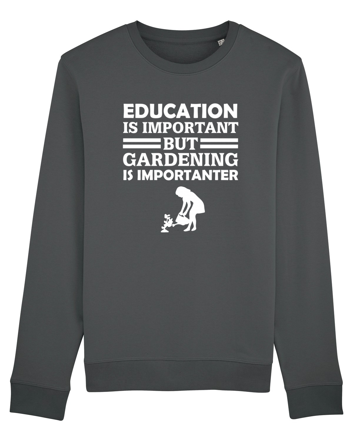 Bluză mânecă lungă Unisex Rise Anthracite