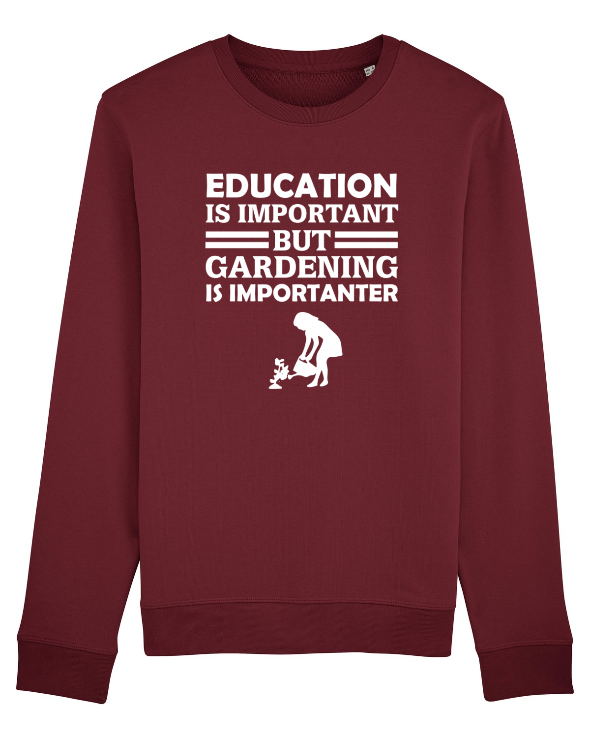 Bluză mânecă lungă Unisex Rise Burgundy