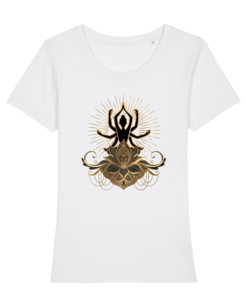 Yoga Lotus Auriu White
