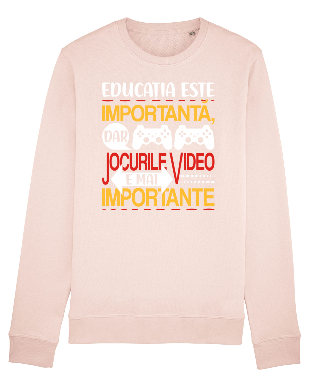 Bluză mânecă lungă Unisex Rise Candy Pink