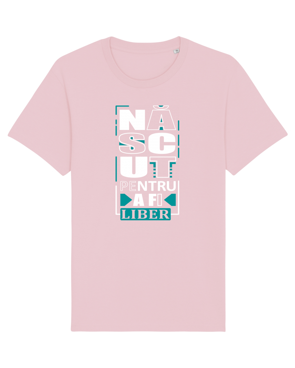 Tricou mânecă scurtă Unisex Rocker Cotton Pink