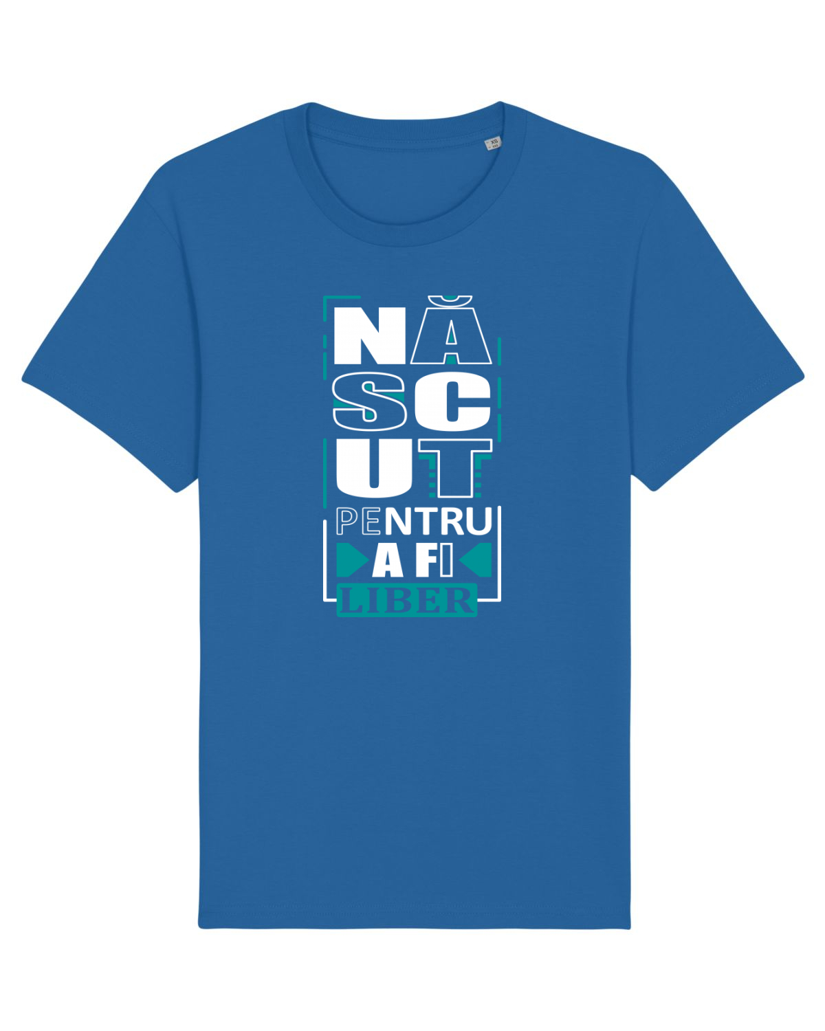 Tricou mânecă scurtă Unisex Rocker Royal Blue
