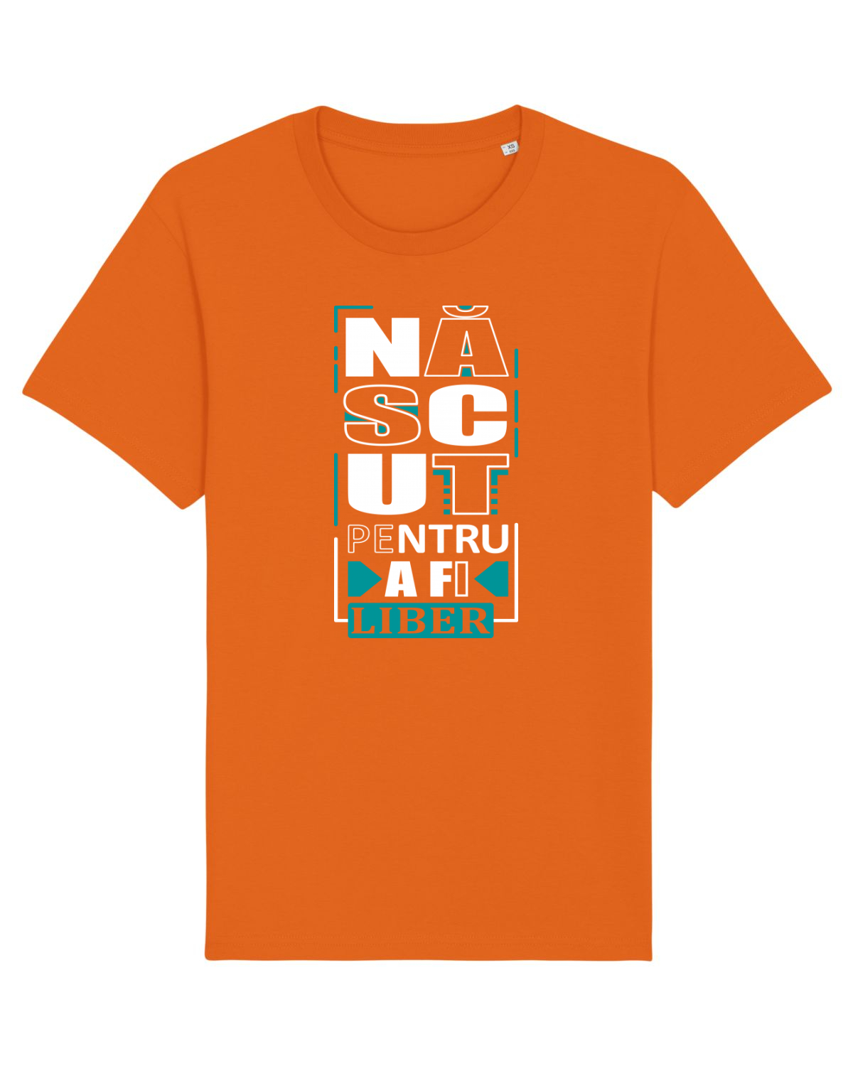 Tricou mânecă scurtă Unisex Rocker Bright Orange