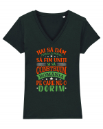 Romania pe care ne-o dorim Tricou mânecă scurtă guler V Damă Evoker