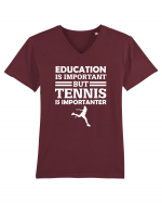 TENNIS Tricou mânecă scurtă guler V Bărbat Presenter