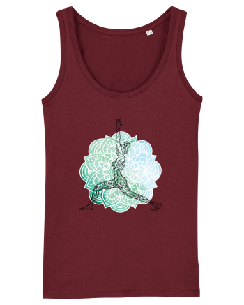 Yoga Mandala Abstract Burgundy