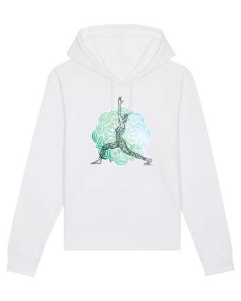 Yoga Mandala Abstract White
