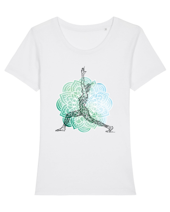 Yoga Mandala Abstract White