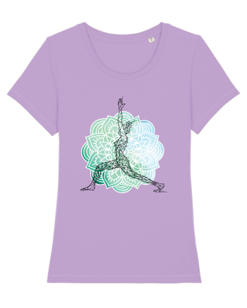 Yoga Mandala Abstract Lavender Dawn