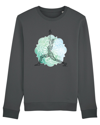 Yoga Mandala Abstract Anthracite