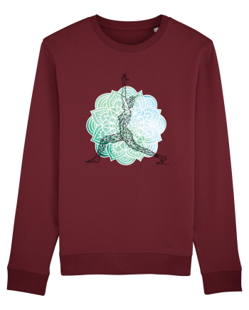 Yoga Mandala Abstract Burgundy
