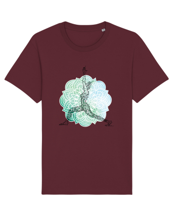 Yoga Mandala Abstract Burgundy