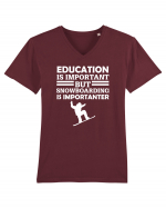 SNOWBOARDING Tricou mânecă scurtă guler V Bărbat Presenter