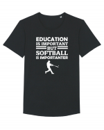 SOFTBALL Tricou mânecă scurtă guler larg Bărbat Skater