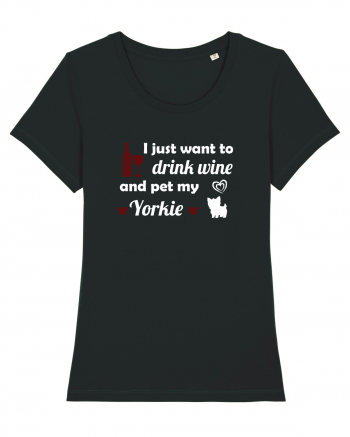 WINE AND YORKIE Black