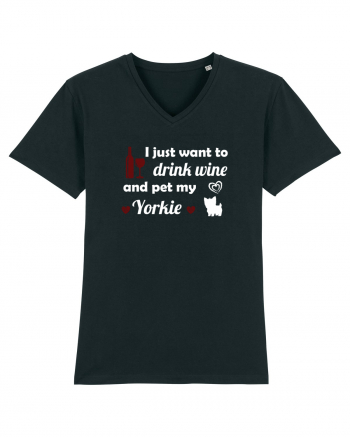 WINE AND YORKIE Black