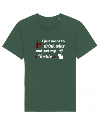WINE AND YORKIE Bottle Green