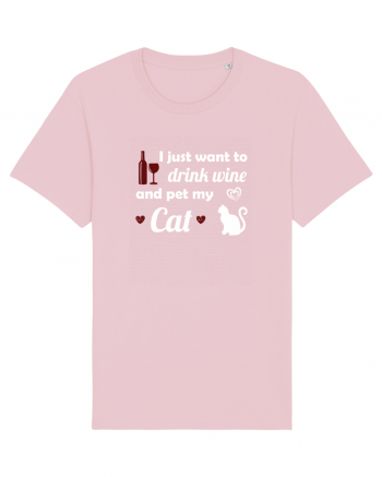 WINE AND CAT Cotton Pink