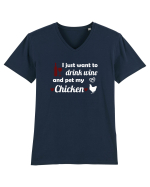 CHICKEN Tricou mânecă scurtă guler V Bărbat Presenter
