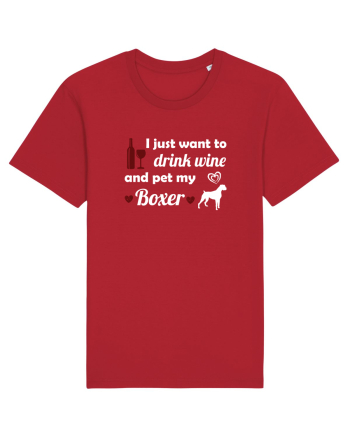 WINE AND BOXER Red