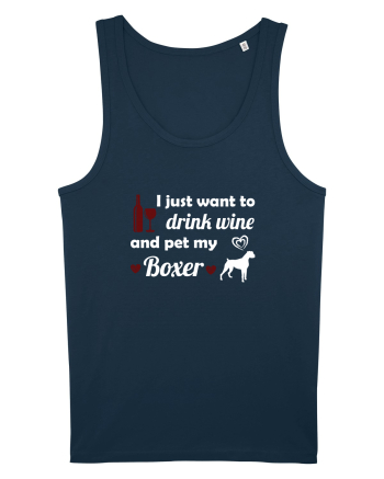 WINE AND BOXER Navy