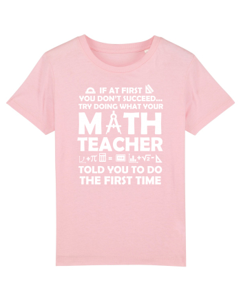 MATH TEACHER Cotton Pink