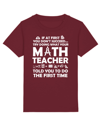 MATH TEACHER Burgundy