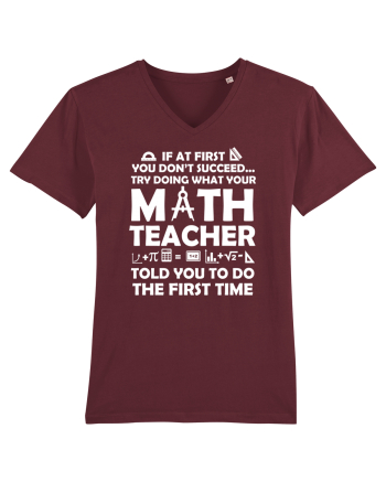 MATH TEACHER Burgundy