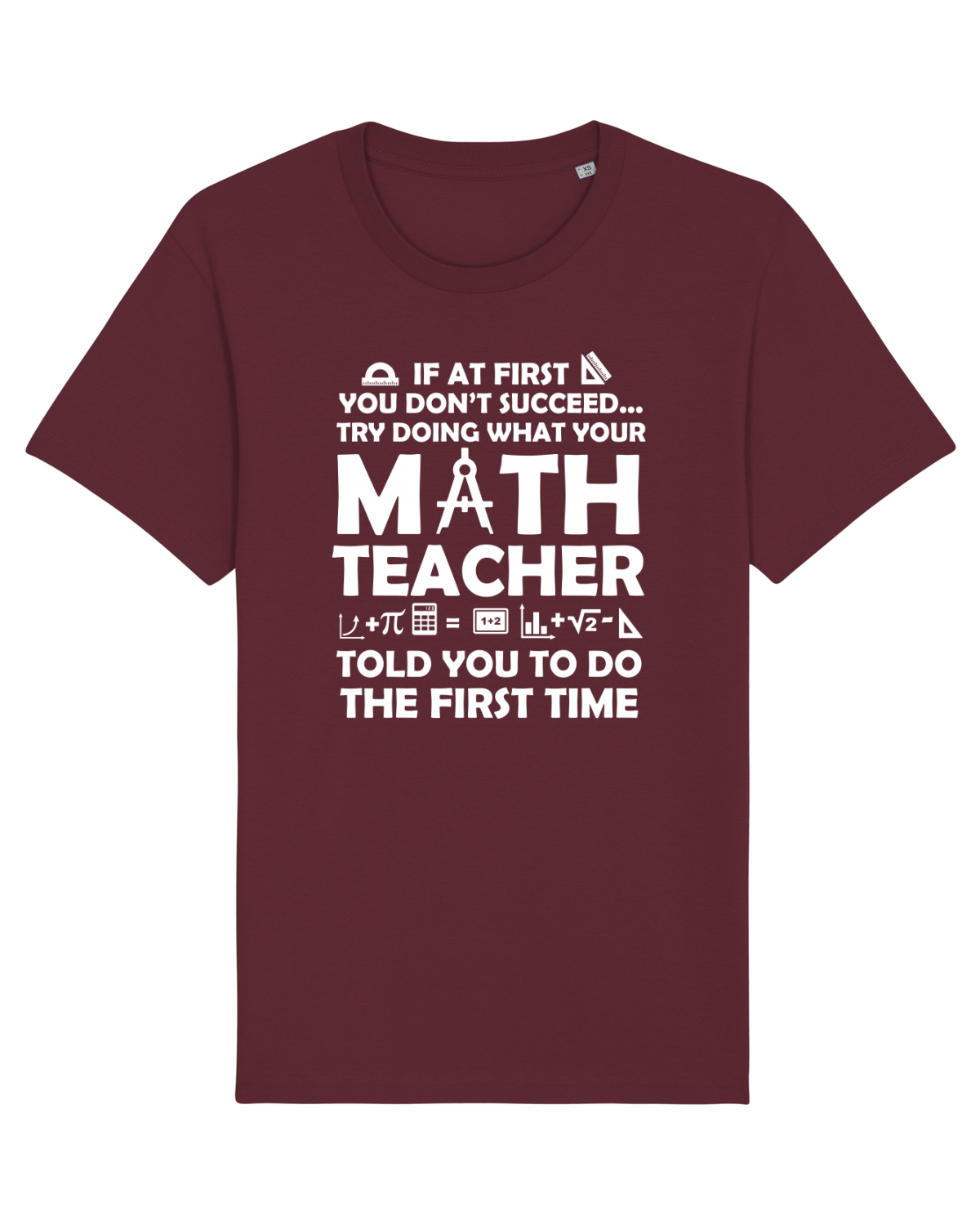 Tricou mânecă scurtă Unisex Rocker Burgundy