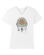 Lotus Dreamcatcher Tricou mânecă scurtă guler V Bărbat Presenter