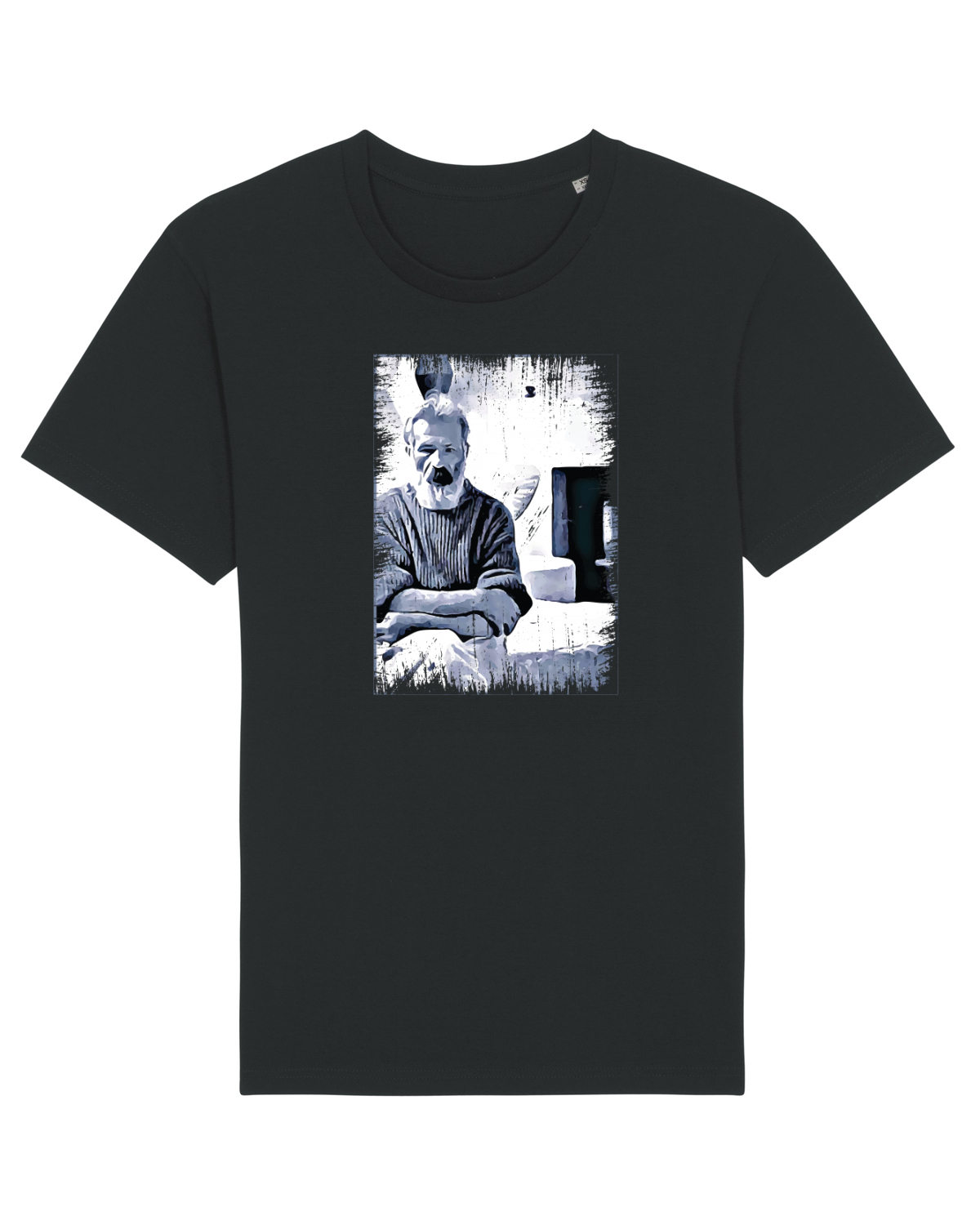 Tricou mânecă scurtă Unisex Rocker Black