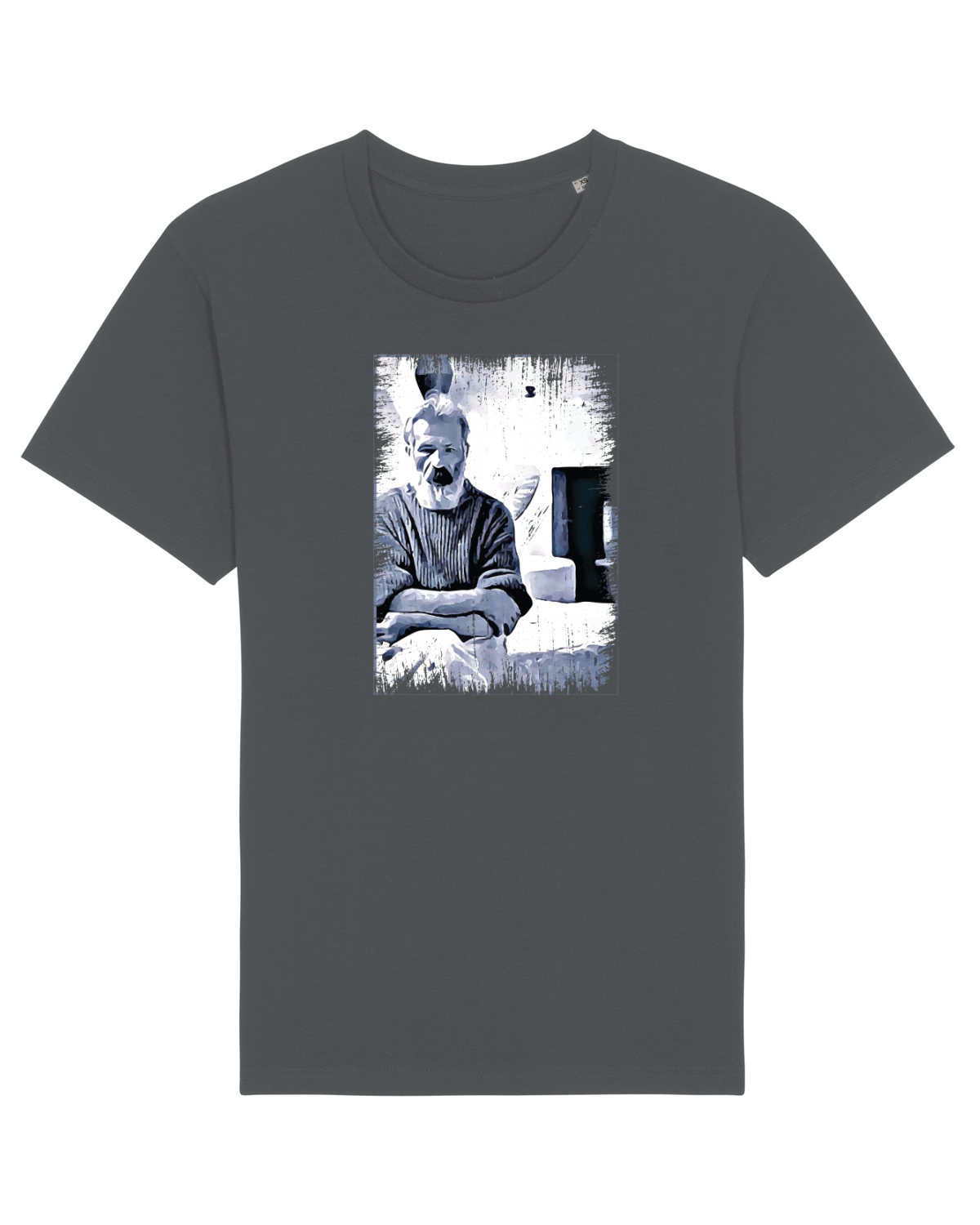 Tricou mânecă scurtă Unisex Rocker Anthracite