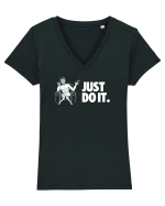 just do it Tricou mânecă scurtă guler V Damă Evoker