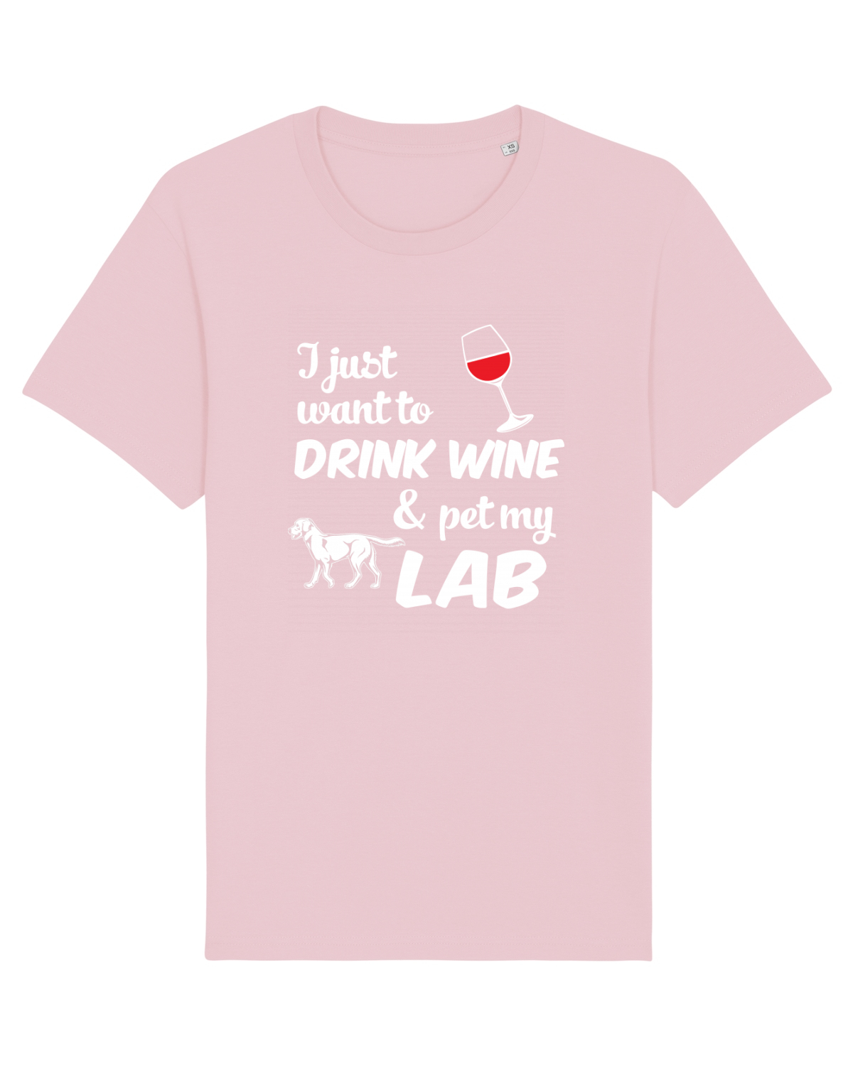 Tricou mânecă scurtă Unisex Rocker Cotton Pink