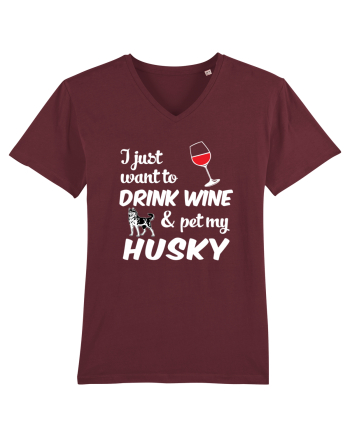 WINE AND HUSKY Burgundy