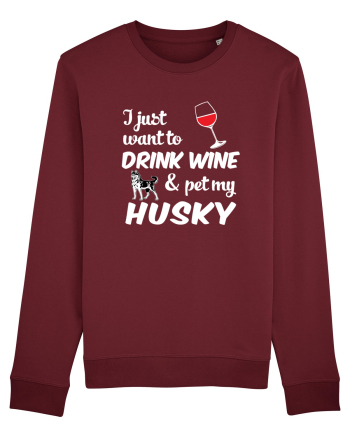 WINE AND HUSKY Burgundy