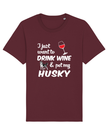 WINE AND HUSKY Burgundy