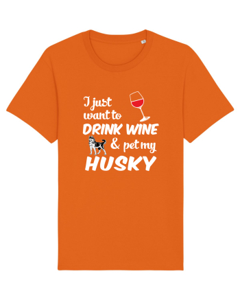 WINE AND HUSKY Bright Orange