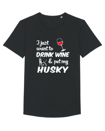 WINE AND HUSKY Black