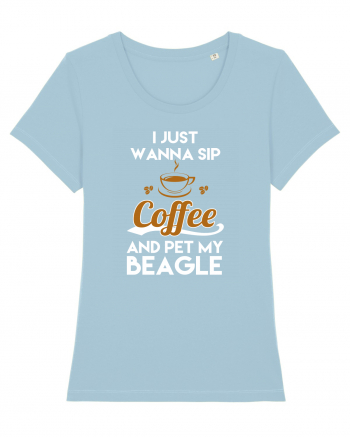 COFFEE AND BEAGLE Sky Blue