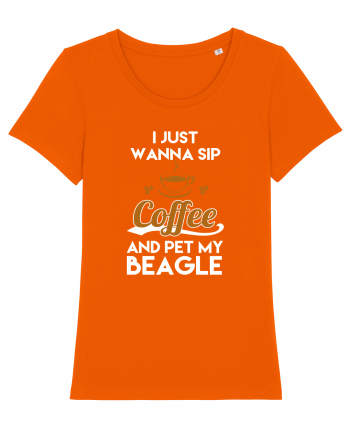 COFFEE AND BEAGLE Bright Orange