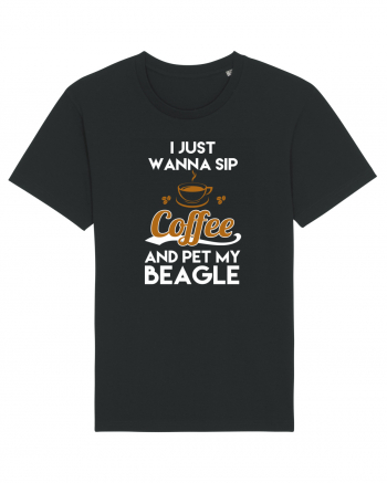 COFFEE AND BEAGLE Black