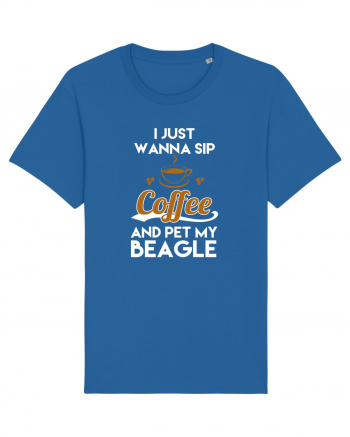 COFFEE AND BEAGLE Royal Blue