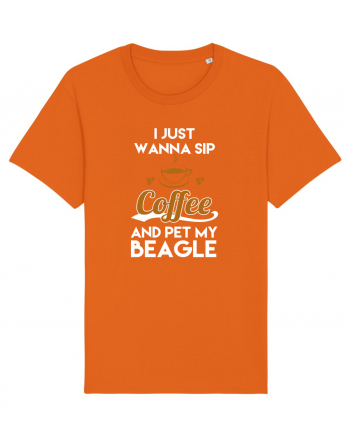 COFFEE AND BEAGLE Bright Orange