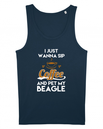 COFFEE AND BEAGLE Navy