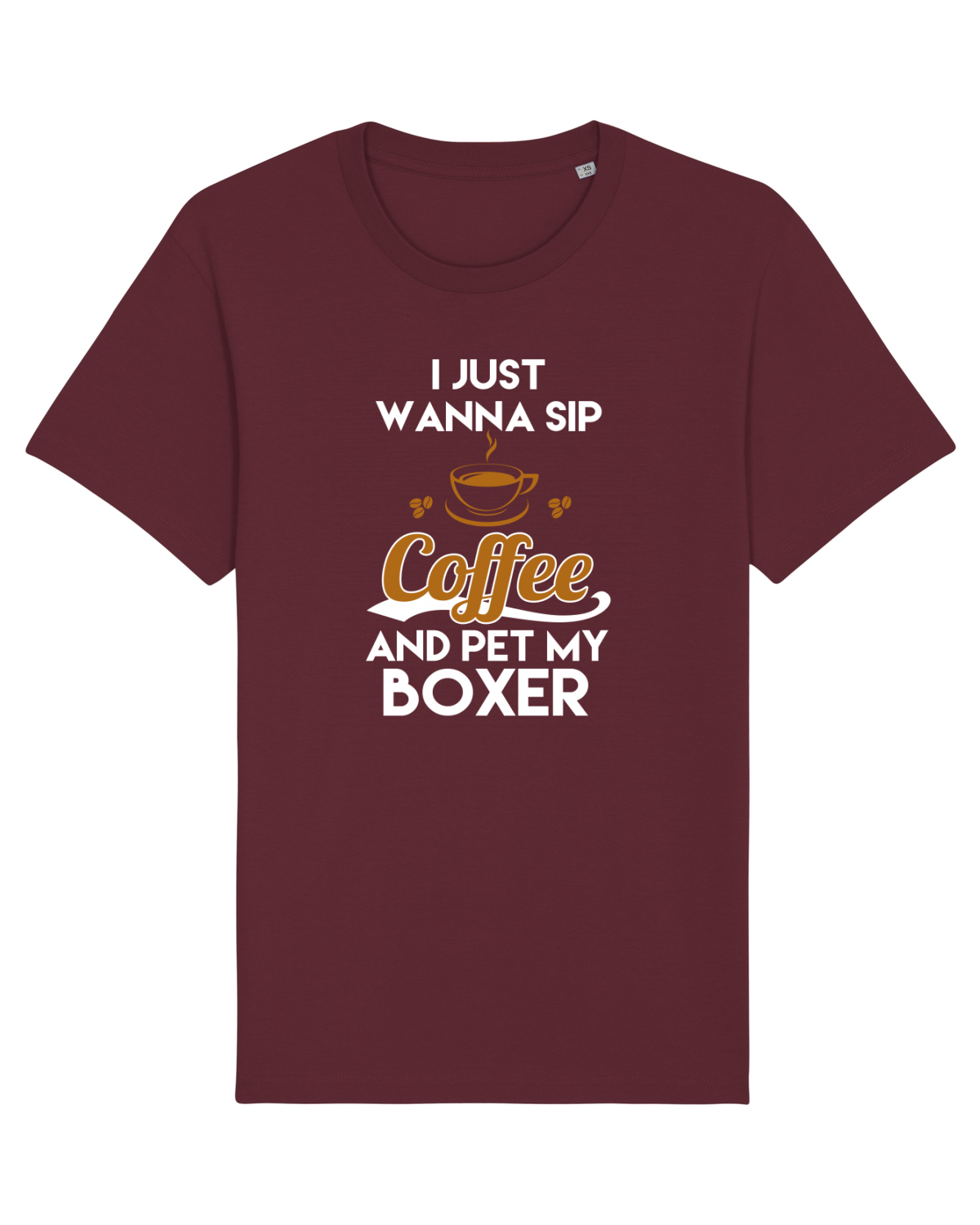Tricou mânecă scurtă Unisex Rocker Burgundy