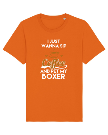 COFFEE AND BOXER Bright Orange