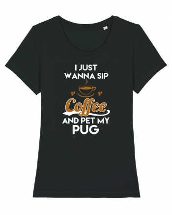 COFFEE AND PUG Black