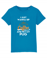 COFFEE AND PUG Tricou mânecă scurtă  Copii Mini Creator